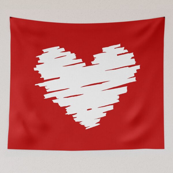 Item preview, White Heart scribble designed and sold by RedStormCloud.