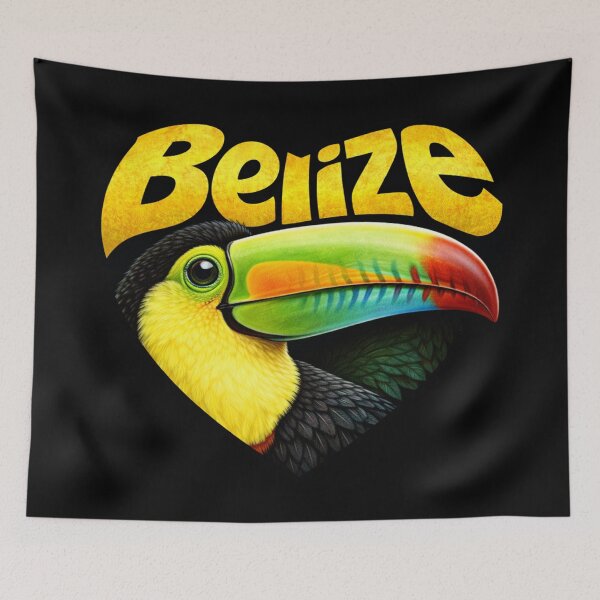 Item preview, Belize - Keel-Billed Toucan Heart Shape designed and sold by Myra365Art.