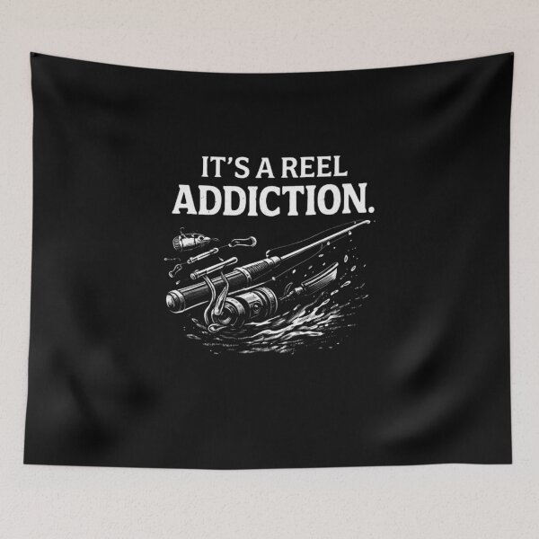Item preview, It’s a Reel Addiction – Funny Fishing Humor Design designed and sold by PaulaDesignCo.