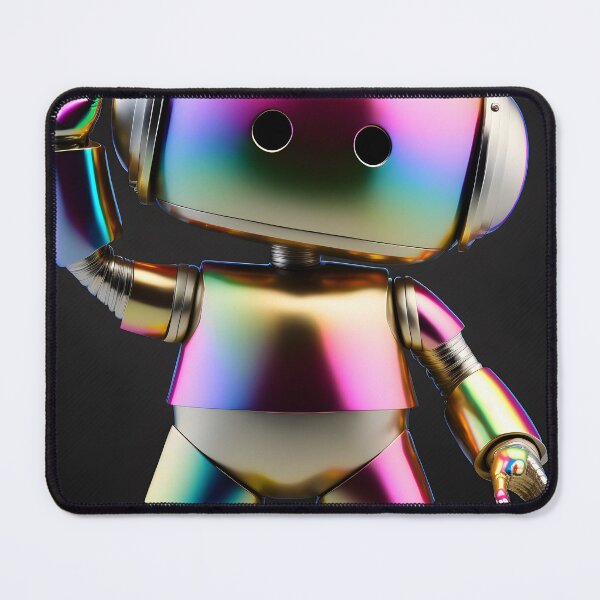 Item preview, Cute Design Robot with Iridescent Surface - Modern and Playful Style Digital Art designed and sold by Hipatye26.