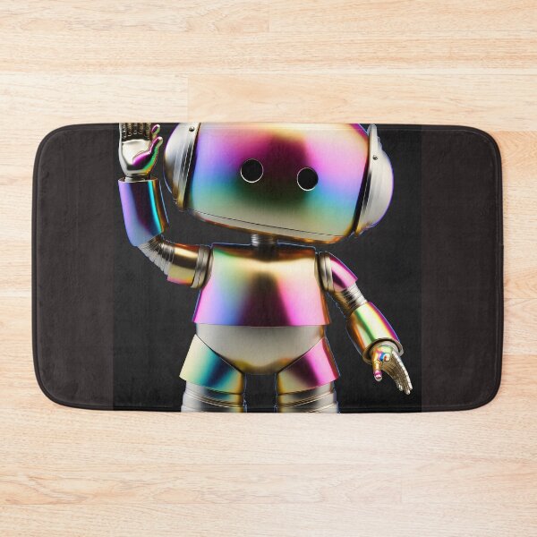 Item preview, Cute Design Robot with Iridescent Surface - Modern and Playful Style Digital Art designed and sold by Hipatye26.
