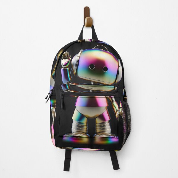 Item preview, Cute Design Robot with Iridescent Surface - Modern and Playful Style Digital Art designed and sold by Hipatye26.