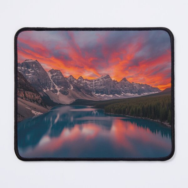 Item preview, Crimson Sky Sunset – Red Cloud Landscape Aesthetic designed and sold by MerlinWear.