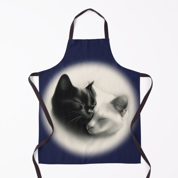 Item preview, Angeldee - For Aunty Pat - Moon - Pussy Cats Cuddle on Nightshade Blue designed and sold by PsyStudioShop.