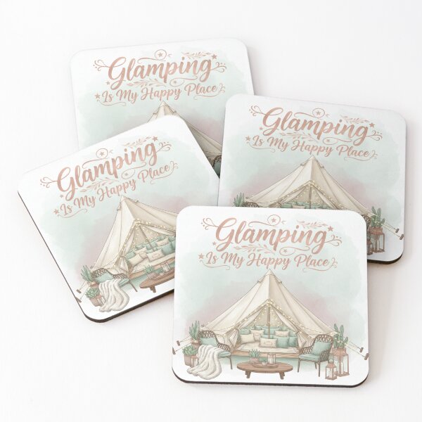 Item preview, Glamping Is My Happy Place designed and sold by BeastandBanshiLLC.