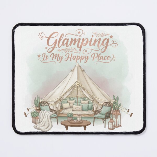 Item preview, Glamping Is My Happy Place designed and sold by BeastandBanshiLLC.
