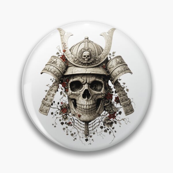 Item preview, Porcelain Samurai Skull — NYAO Specimen No.056 (The Undying Bushido) designed and sold by NYAO-YUUKI.