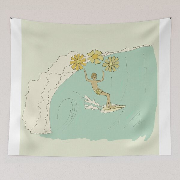 Item preview, gerry lopez inspired pipeline single fin master retro surf art by surfy birdy designed and sold by surfybirdy.