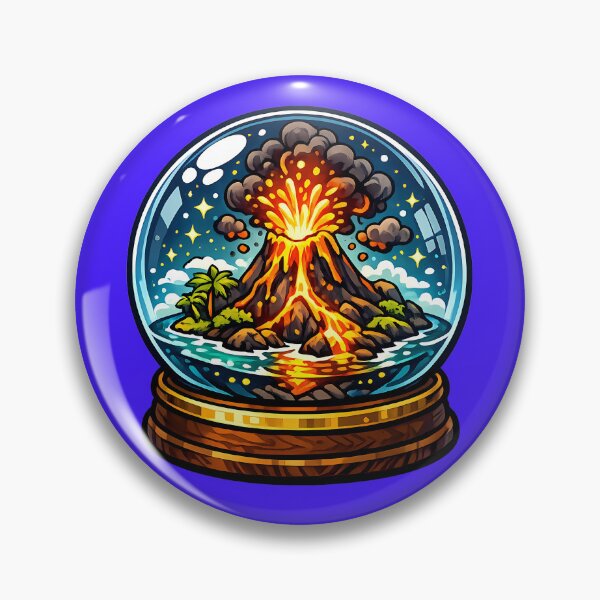 Item preview, Miniature Volcano in a Snow Globe designed and sold by kyokugen.