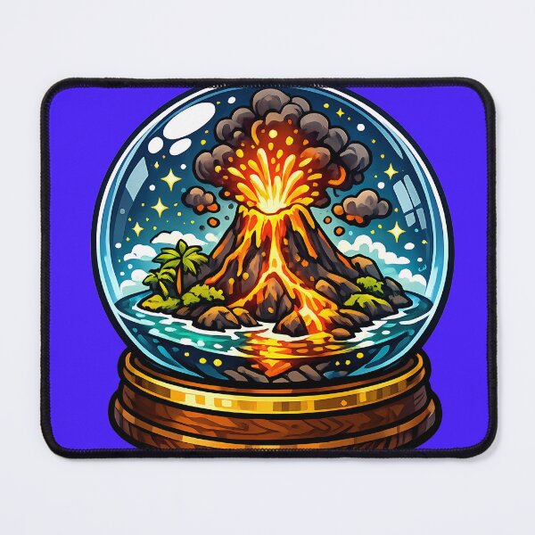 Item preview, Miniature Volcano in a Snow Globe designed and sold by kyokugen.