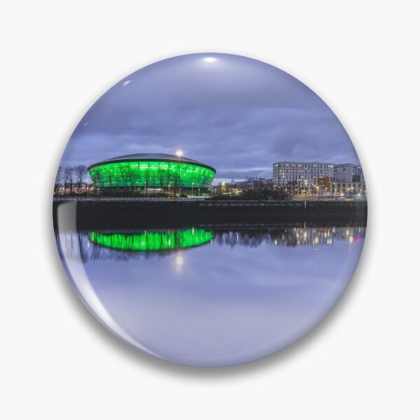 Item preview, Glasgow Cityscape at Dusk with Reflections designed and sold by Sonny Vermeer.