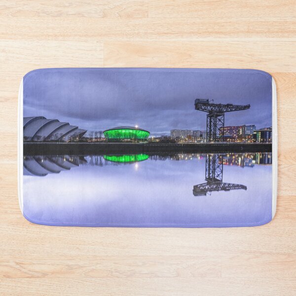Item preview, Glasgow Cityscape at Dusk with Reflections designed and sold by Sonny Vermeer.