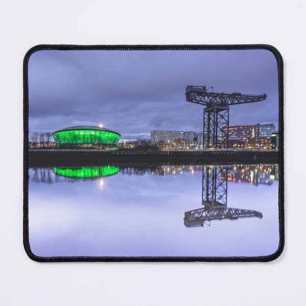 Item preview, Glasgow Cityscape at Dusk with Reflections designed and sold by Sonny Vermeer.