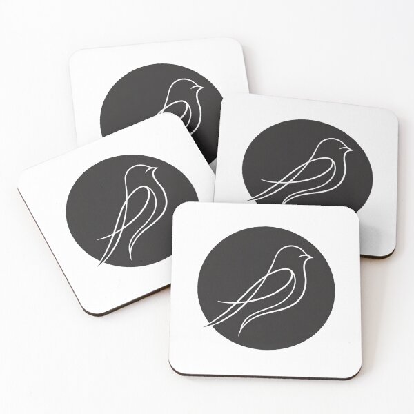 Item preview, Minimal One Line Bird Logo – Elegant Continuous Line Bird Illustration designed and sold by Shopchid.