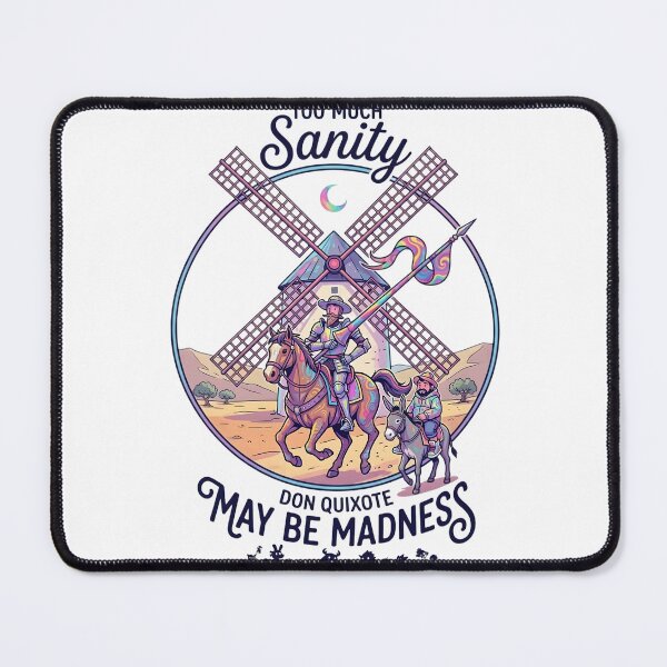 Item preview, Don Quixote & Sancho vs Windmills designed and sold by VoidAnimeStudio.