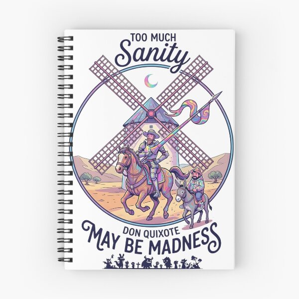 Item preview, Don Quixote & Sancho vs Windmills designed and sold by VoidAnimeStudio.
