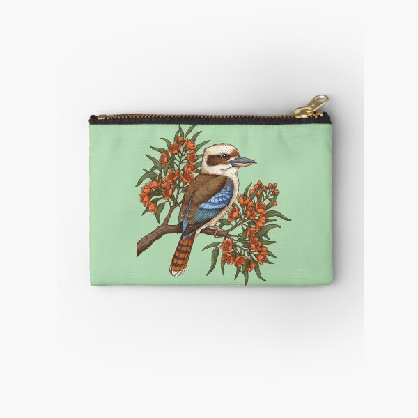 Item preview, Kookaburra and Orange Eucalyptus Botanical Art designed and sold by BirdsnStuff.
