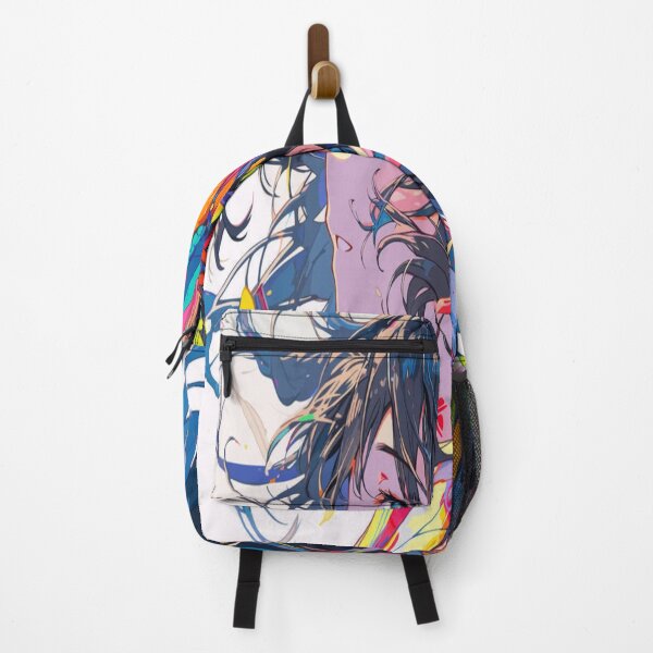 Item preview, Vibrant Anime Portrait with Floral Accents designed and sold by snyderdesigners.