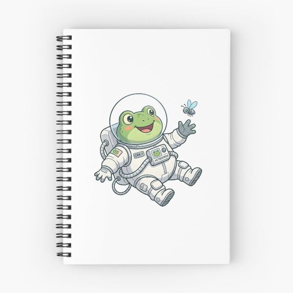 Item preview, Funny Frog Astronaut Catching Space Fly designed and sold by Kvarny.