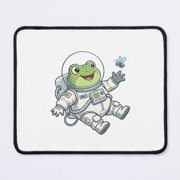 Item preview, Funny Frog Astronaut Catching Space Fly designed and sold by Kvarny.
