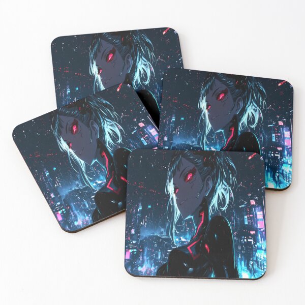 Item preview, Futuristic Cyberpunk Character with Neon Accents designed and sold by snyderdesigners.