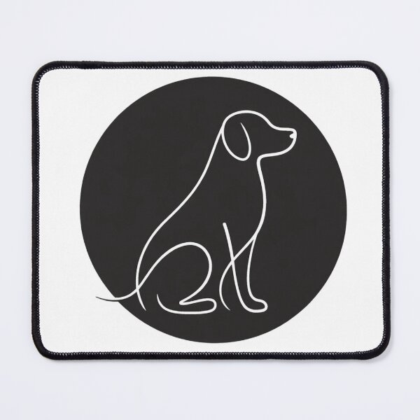 Item preview, Minimal One Line Dog Logo – Elegant Continuous Line Dog Illustration designed and sold by Shopchid.