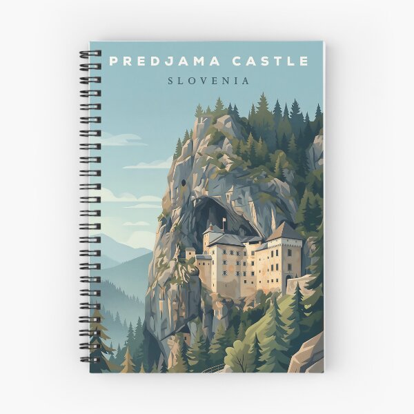 Item preview, Predjama Castle Slovenia Vintage Travel Poster designed and sold by Baudtmann.