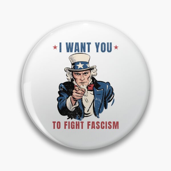 Item preview, Uncle Sam I Want You To Fight Fascism Vintage designed and sold by EthosWear.