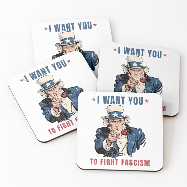 Item preview, Uncle Sam I Want You To Fight Fascism Vintage designed and sold by EthosWear.
