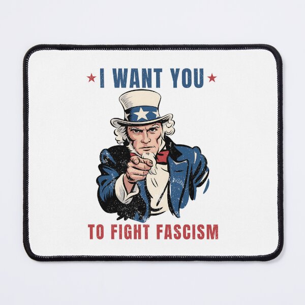 Item preview, Uncle Sam I Want You To Fight Fascism Vintage designed and sold by EthosWear.
