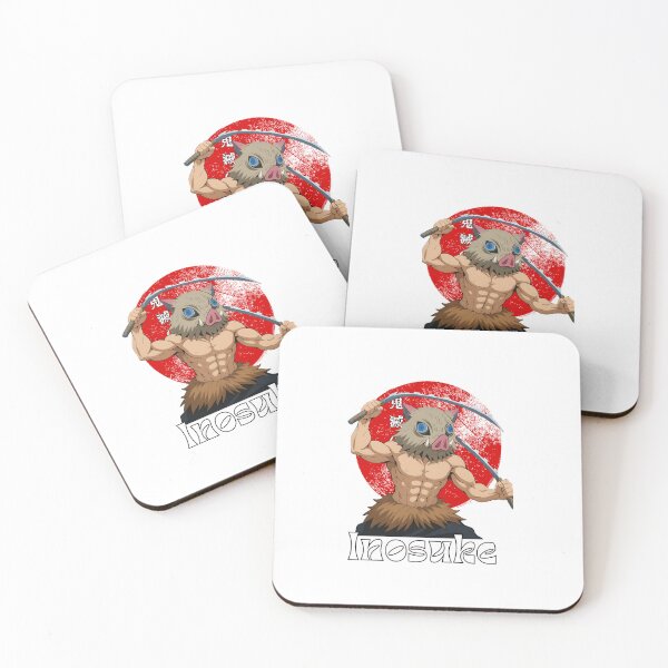 Item preview, Wild Boar‑Masked Dual‑Blade Warrior – Fierce Anime Fighter designed and sold by lamiarte.
