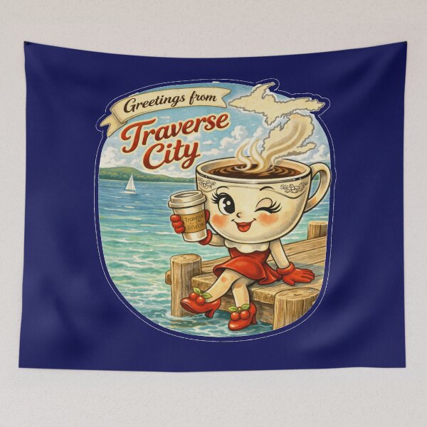 Item preview, Greetings from Traverse City designed and sold by FreshWaterWares.