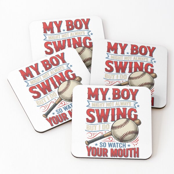 Item preview, My Boy Might Not Always Swing But I Do So Watch Your Mouth Baseball Mama designed and sold by VGAfanatic.