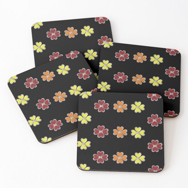 Item preview, Copy of Pendant dark blue, light green,yellow,red clover print designed and sold by YaroshMaria.