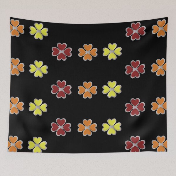 Item preview, Copy of Pendant dark blue, light green,yellow,red clover print designed and sold by YaroshMaria.