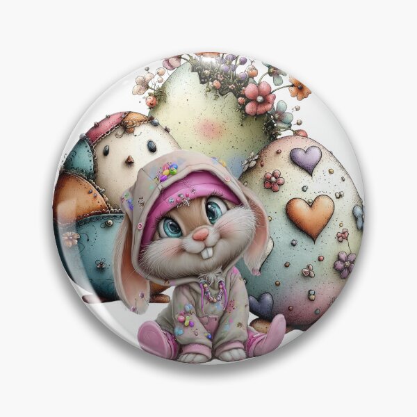 Item preview, Pastel Easter Bunny With Decorative Eggs designed and sold by Szpaku desart .