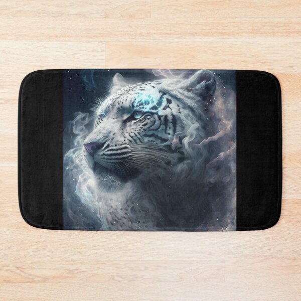 Item preview, Cosmic White Tiger - Fantastic Art that Unites Beast with Stellar Nebulae designed and sold by Hipatye26.