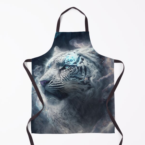 Item preview, Cosmic White Tiger - Fantastic Art that Unites Beast with Stellar Nebulae designed and sold by Hipatye26.