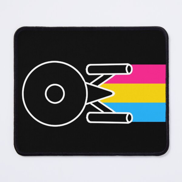 Item preview, Star Trek USS Enterprise NCC-1701 (Pansexual Flag) designed and sold by MirandaFreezie.