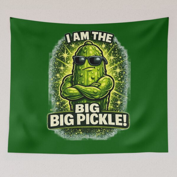 Item preview, I Am The Big Pickle! – Boss Pickle Funny Sunglasses T-Shirt Design designed and sold by BB Design Garage.