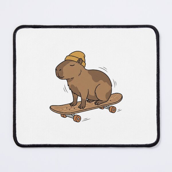 Item preview, Calm Capybara Effortlessly Riding A Skateboard designed and sold by Kvarny.