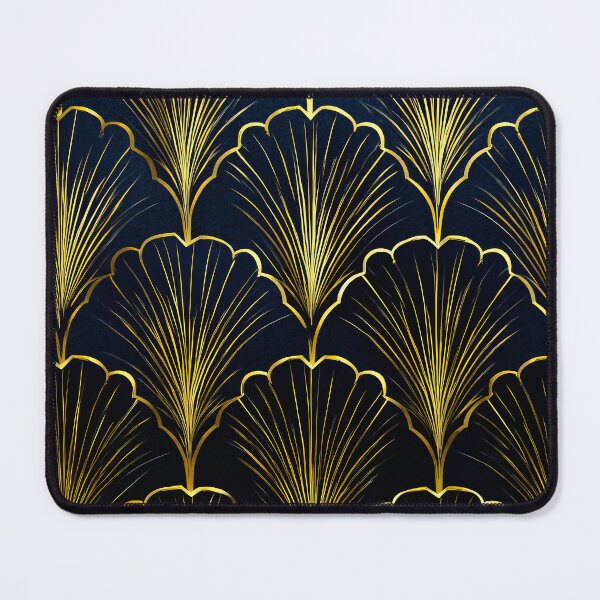 Item preview, Dark Midnight Blue And Golden Art Deco Pattern designed and sold by DEC02.