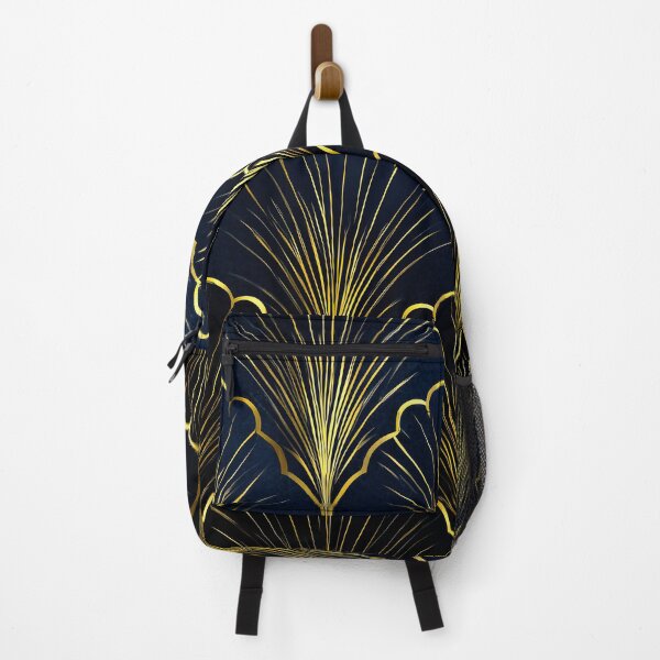 Item preview, Dark Midnight Blue And Golden Art Deco Pattern designed and sold by DEC02.