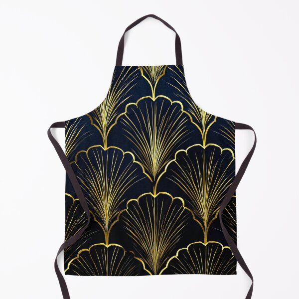 Item preview, Dark Midnight Blue And Golden Art Deco Pattern designed and sold by DEC02.