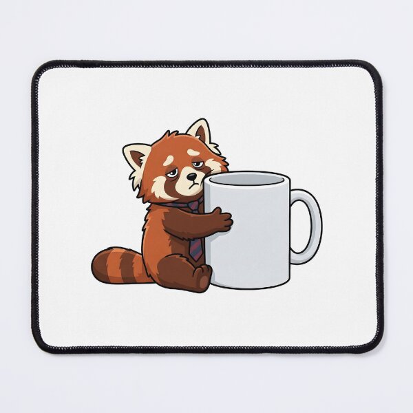 Item preview, Exhausted Red Panda Hugging Coffee Mug designed and sold by Kvarny.