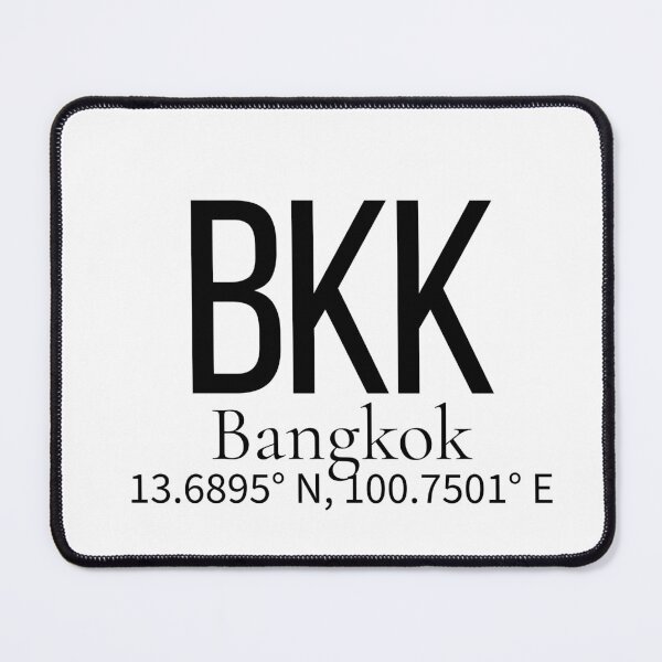 Item preview, BKK Bangkok Thailand Airport Code Minimalist Travel Sticker - Coordinates Art designed and sold by Sparkledust Creations.