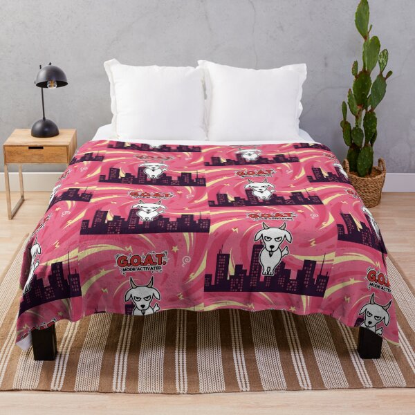 Item preview, G.O.A.T. Mode Activated White Goat Cartoon designed and sold by Taridesign.