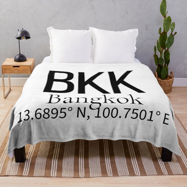 Item preview, BKK Bangkok Thailand Airport Code Minimalist Travel Sticker - Coordinates Art designed and sold by Sparkledust Creations.