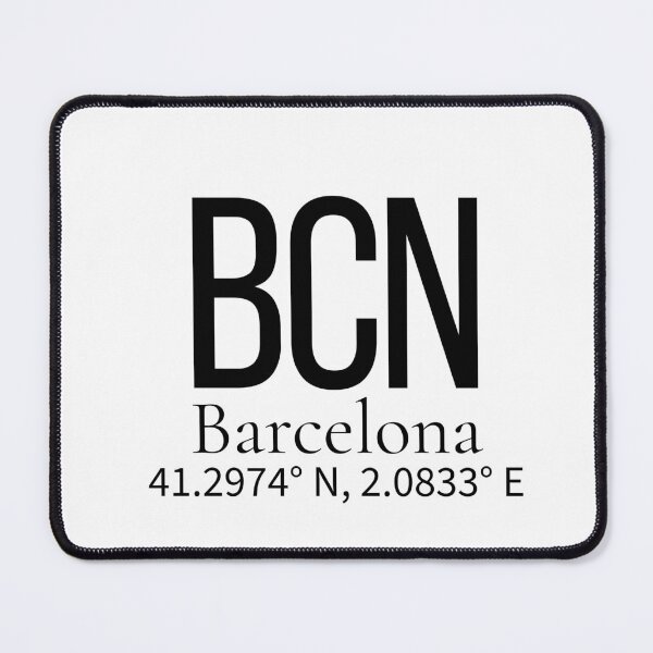 Item preview, BCN Barcelona Spain Airport Code Minimalist Travel Sticker - Coordinates Art designed and sold by Sparkledust Creations.