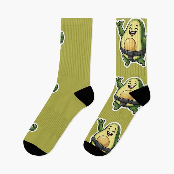 Item preview, Funny Sumo Avocado Wrestler Sticker - Cute Kawaii Healthy Food Art designed and sold by zakman02.